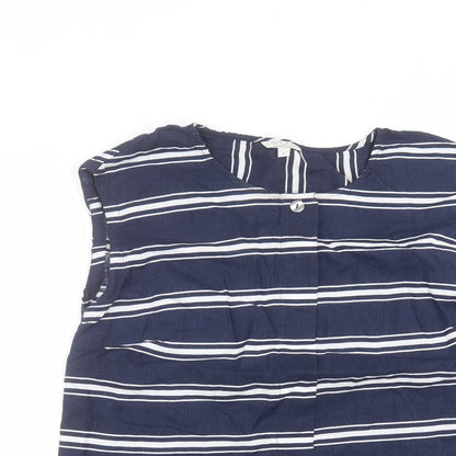 Womens UK Size M Monsoon Blue Basic T-Shirt