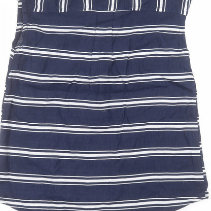 Womens UK Size M Monsoon Blue Basic T-Shirt