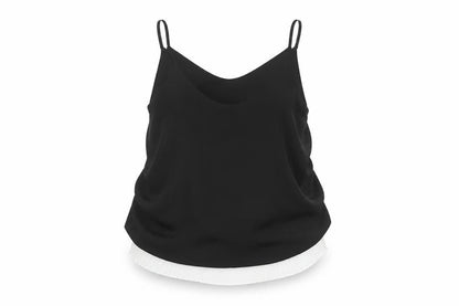 Womens UK Size 10 River Island Black Basic T-Shirt