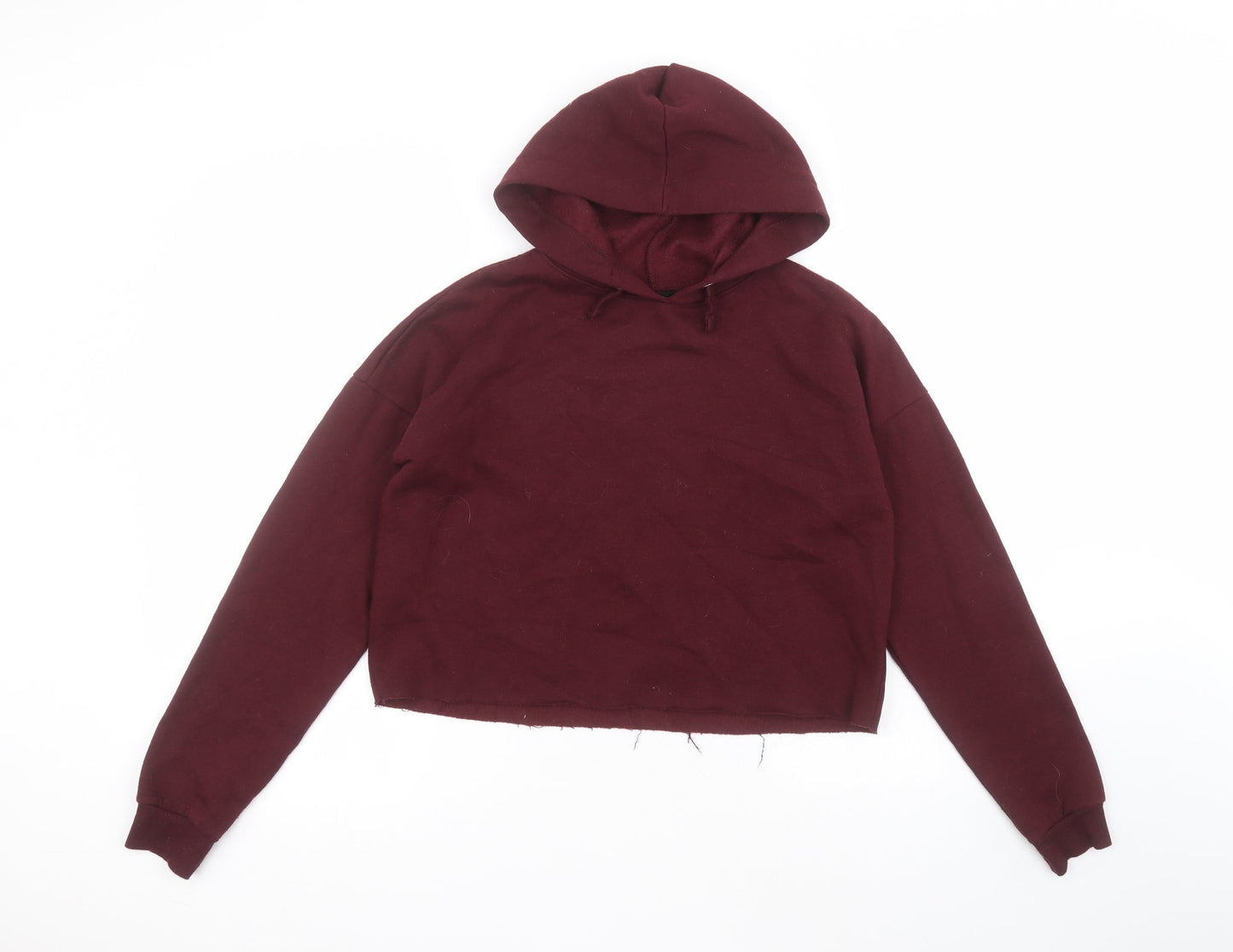 New Look Girls Red  Cotton Pullover Hoodie Size 14-15 Years