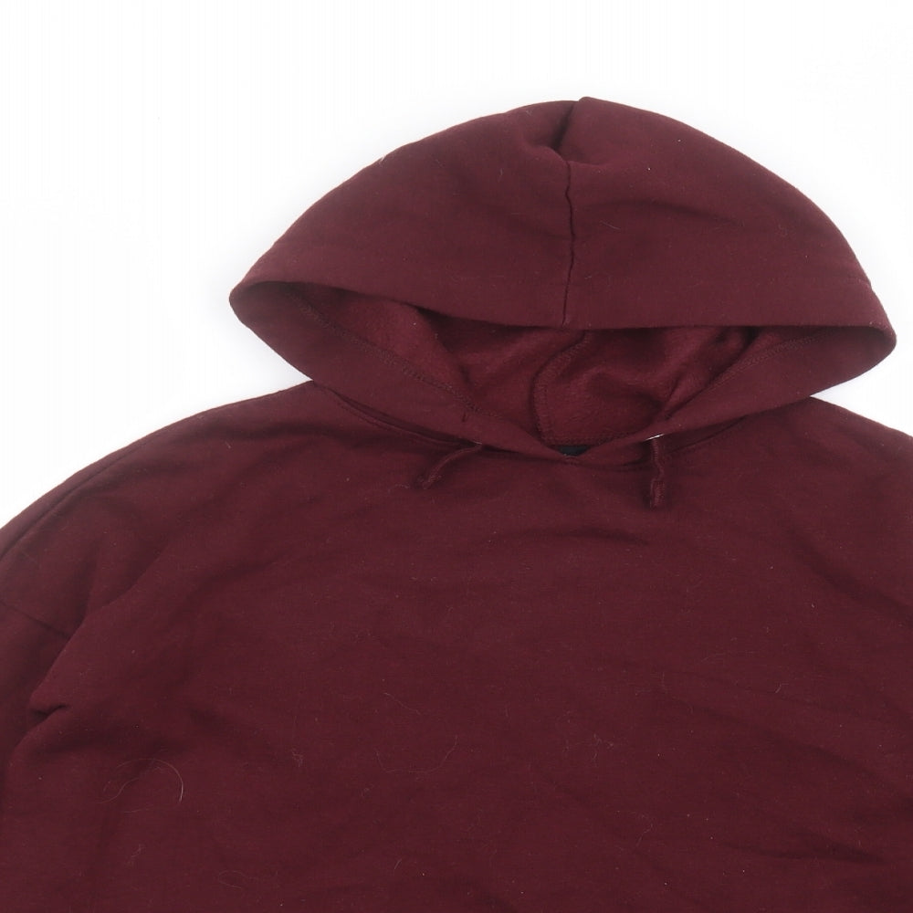 New Look Girls Red  Cotton Pullover Hoodie Size 14-15 Years