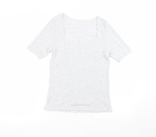 Womens UK Size 14 Marks and Spencer Grey Basic T-Shirt