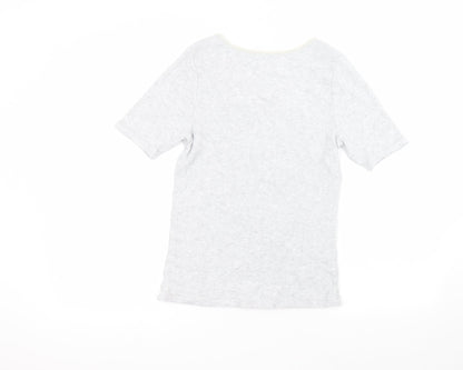 Womens UK Size 14 Marks and Spencer Grey Basic T-Shirt