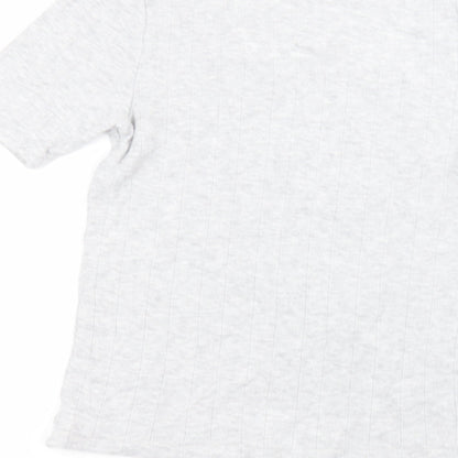 Womens UK Size 14 Marks and Spencer Grey Basic T-Shirt