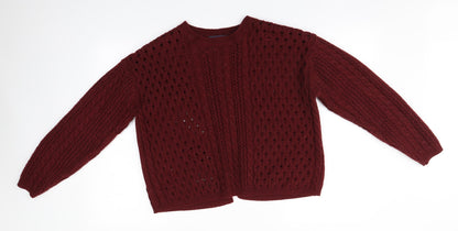 Womens UK Size 14 Marks and Spencer Red Pullover Jumper