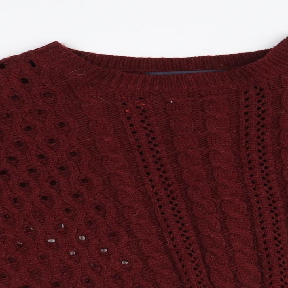 Womens UK Size 14 Marks and Spencer Red Pullover Jumper