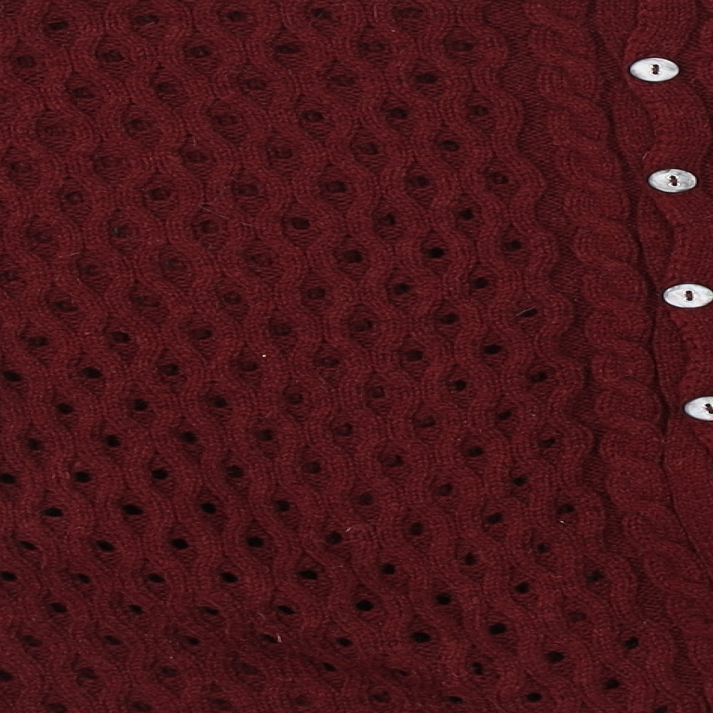 Womens UK Size 14 Marks and Spencer Red Pullover Jumper
