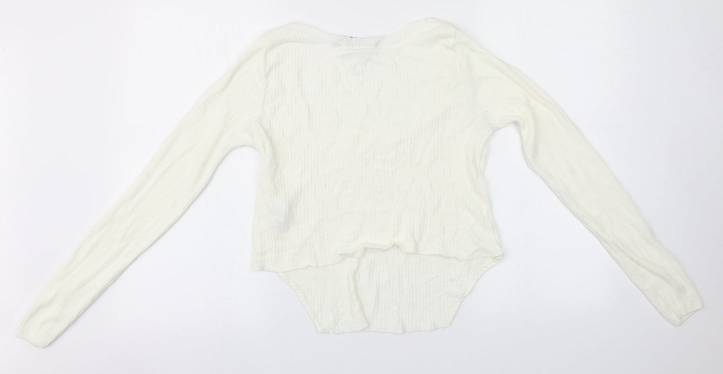 Womens UK Size 12 Missguided White Pullover Jumper