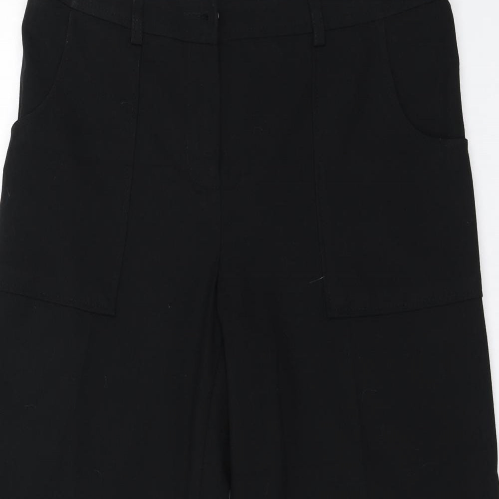 Womens UK Size 10 Marks and Spencer Regular Fit  Black Trousers
