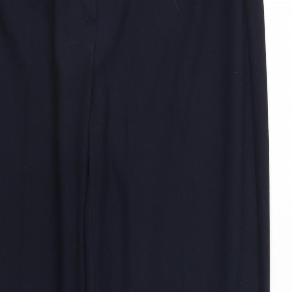 Womens UK Size 10 Marks and Spencer Regular Fit  Blue Trousers