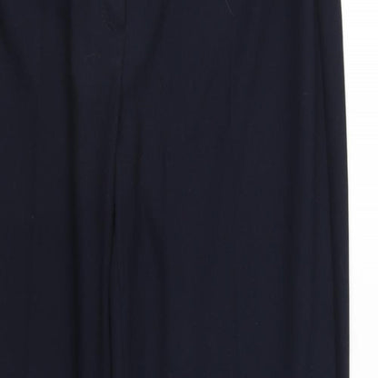 Womens UK Size 10 Marks and Spencer Regular Fit  Blue Trousers