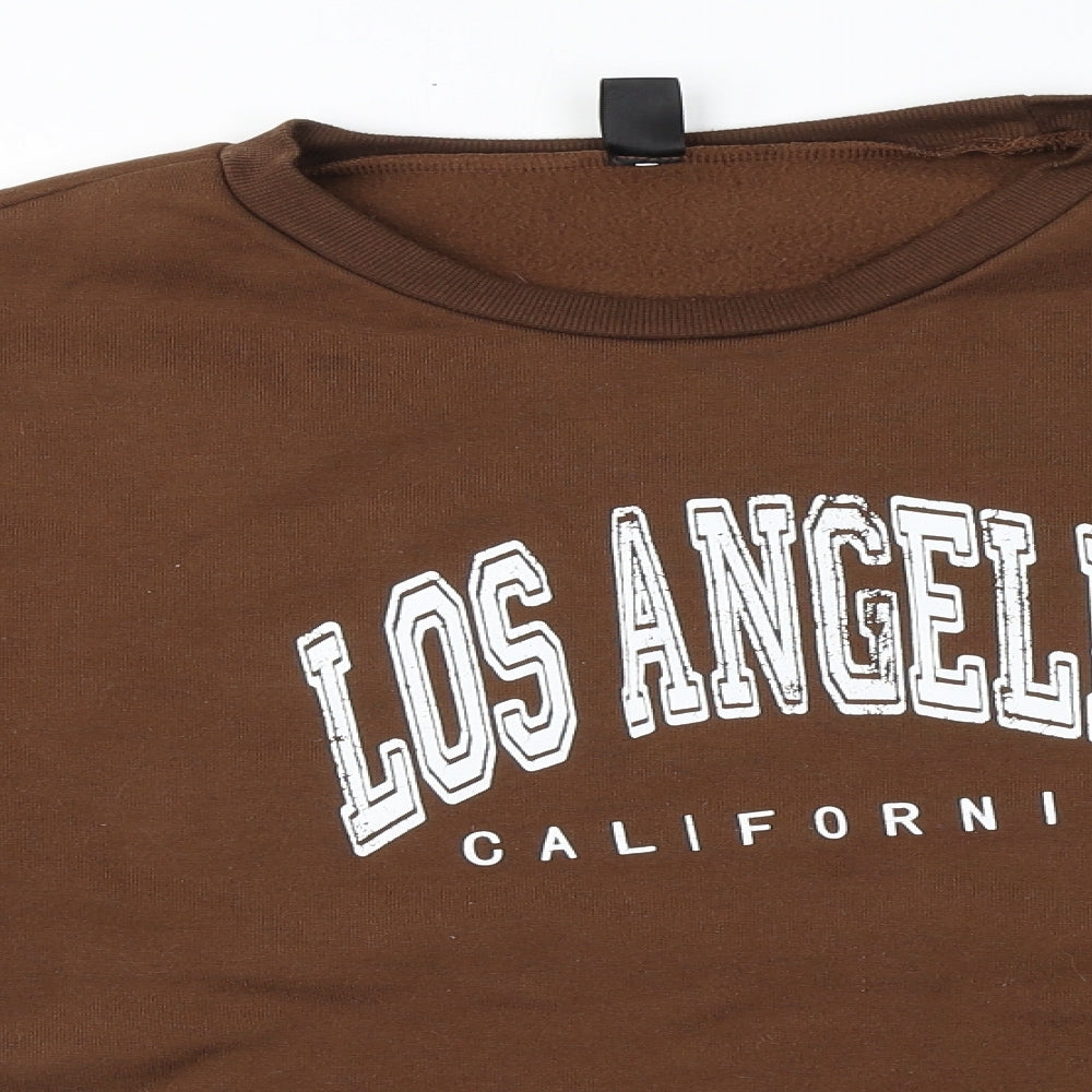 SheIn Womens Brown Round Neck  Polyester Pullover Jumper Size M   - Los Angeles