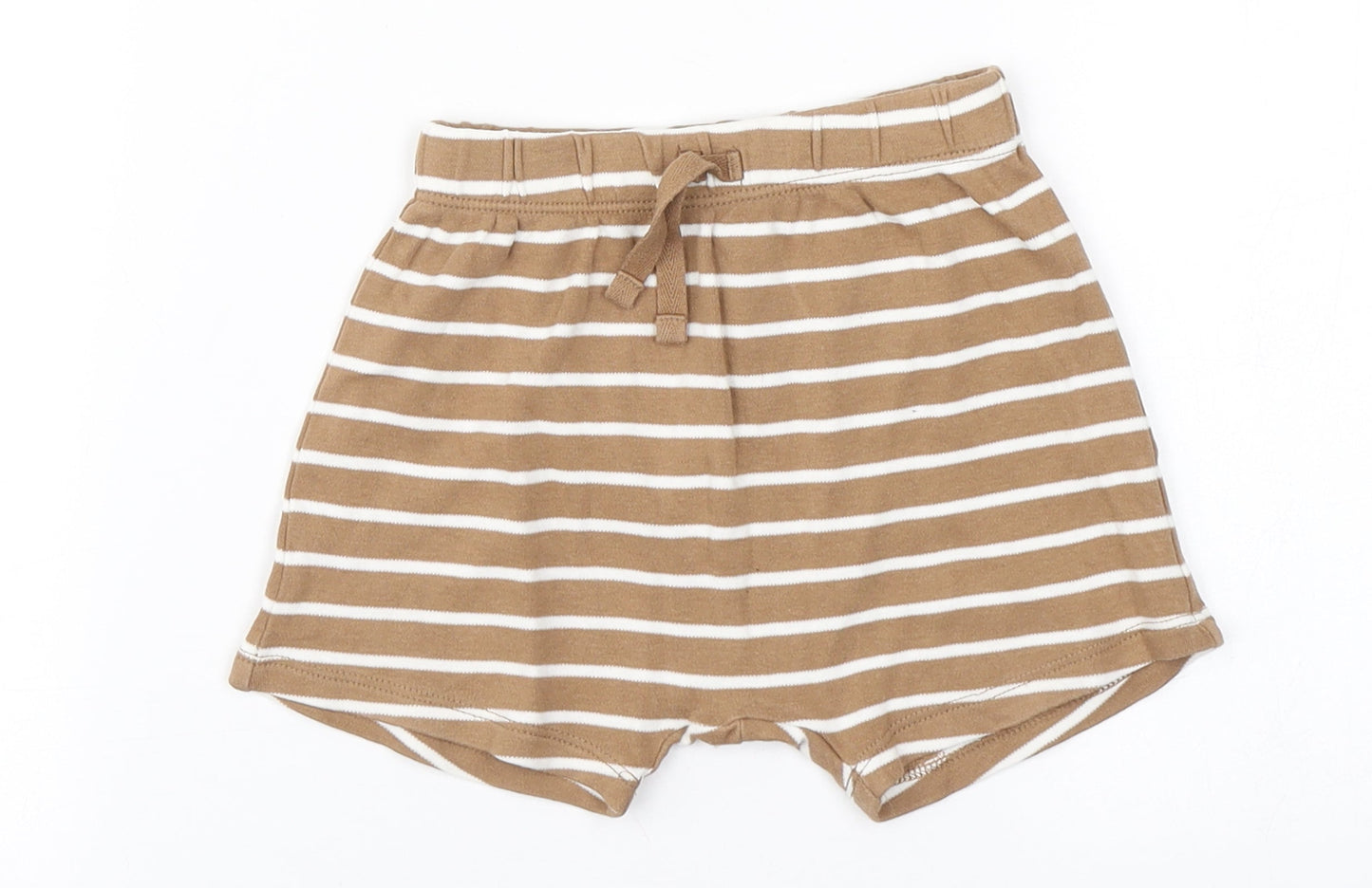 George Baby Green Striped Cotton Sweatpants Leggings Size 12-18 Months