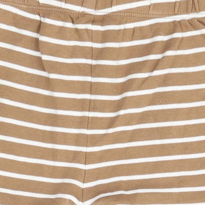 George Baby Green Striped Cotton Sweatpants Leggings Size 12-18 Months