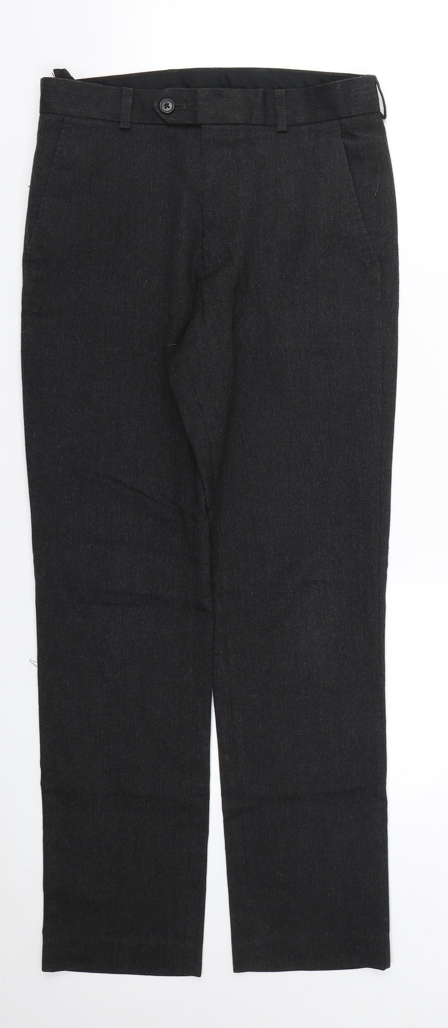 Banner Womens Grey  Polyester Trousers  Size 27 in L28 in Regular