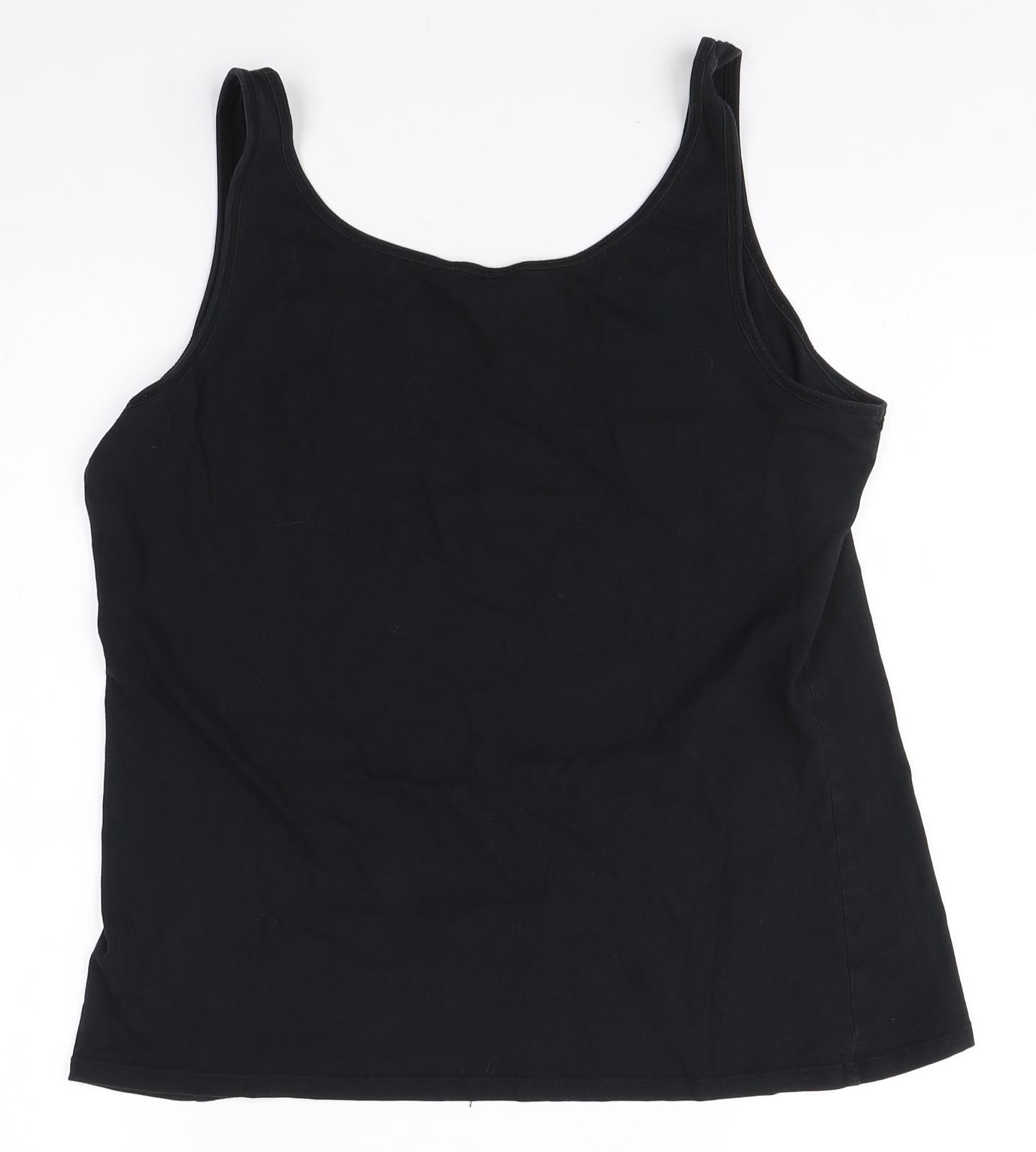Womens UK Size 18 New Look Black Basic Tank