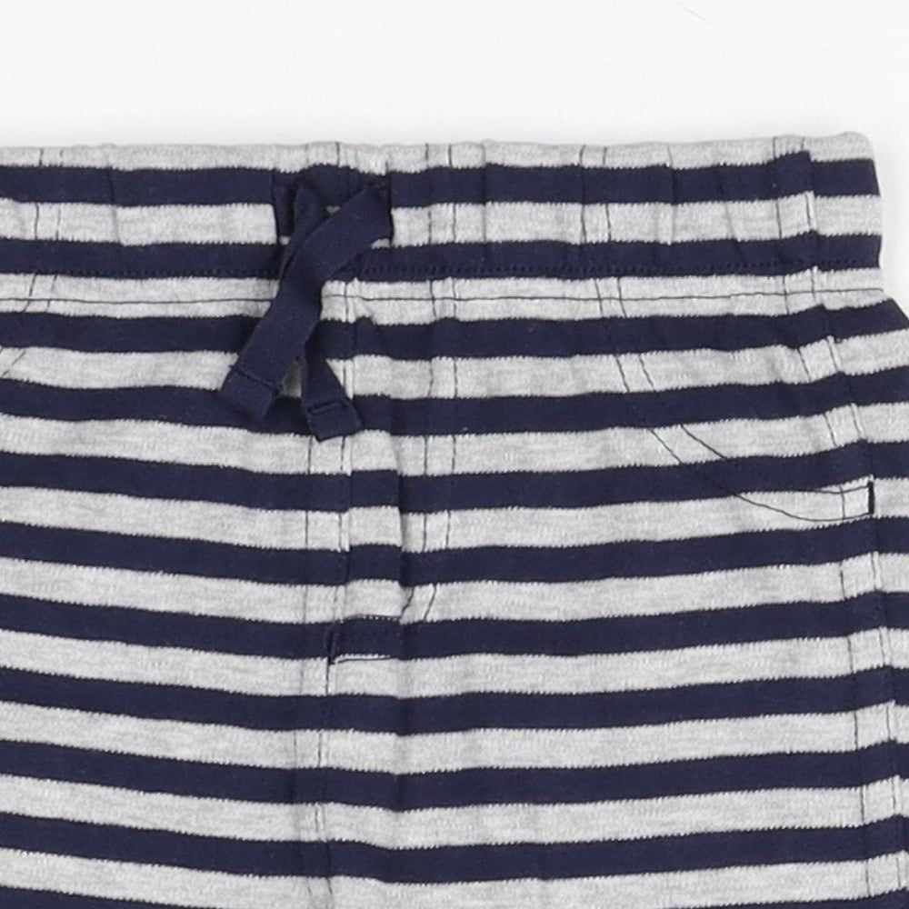 Disney Baby Blue Striped Cotton Sweatpants Trousers Size 12-18 Months   - Mickey Mouse