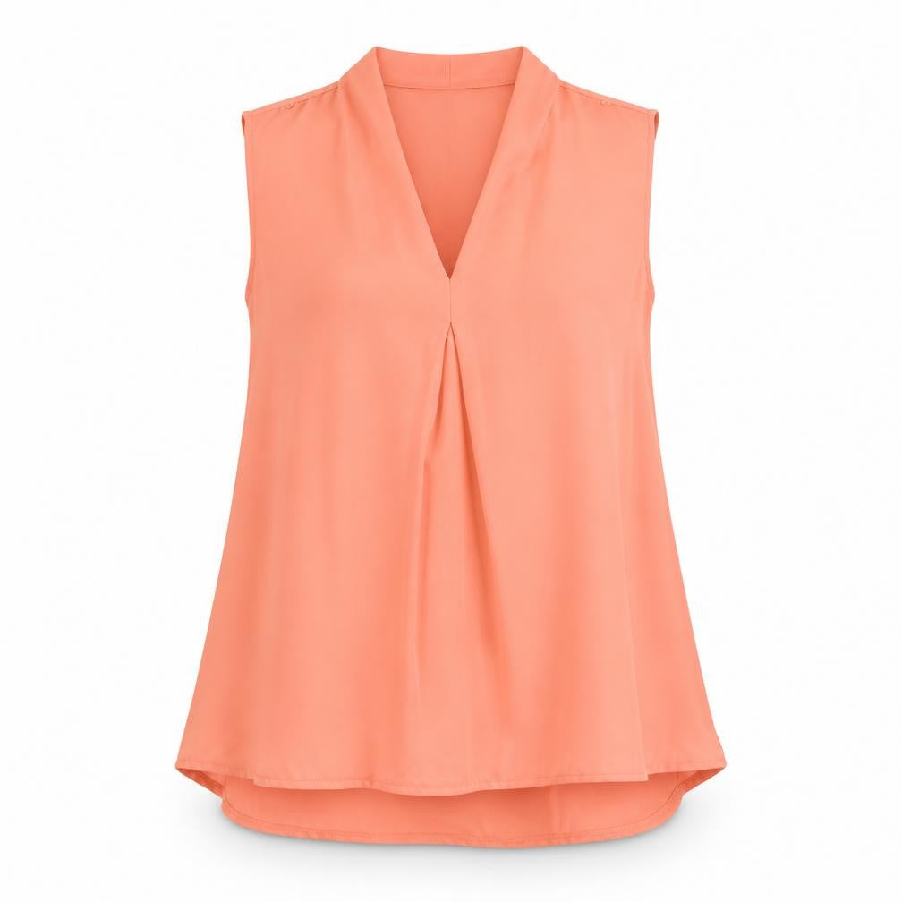 Womens UK Size 10 New Look Pink Basic Blouse