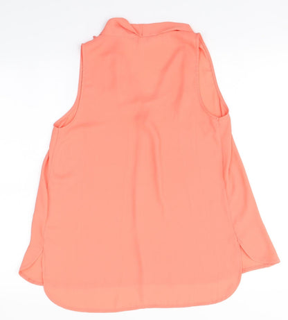 Womens UK Size 10 New Look Pink Basic Blouse