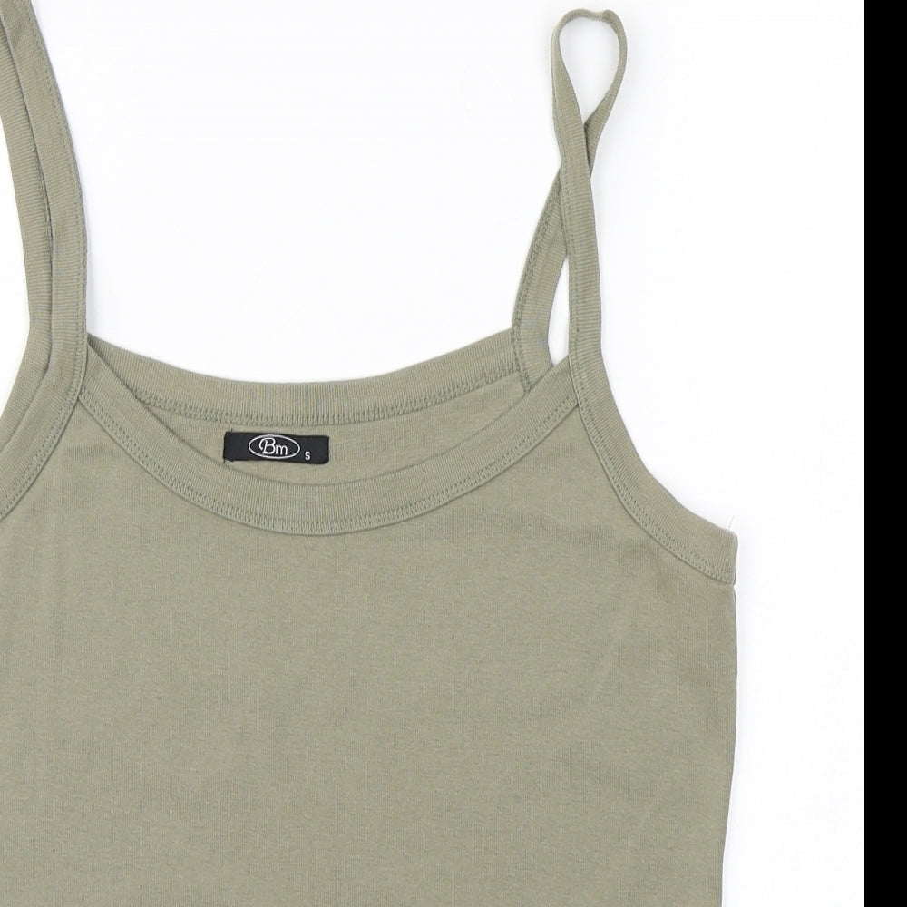Womens UK Size S BM Brown Basic Tank