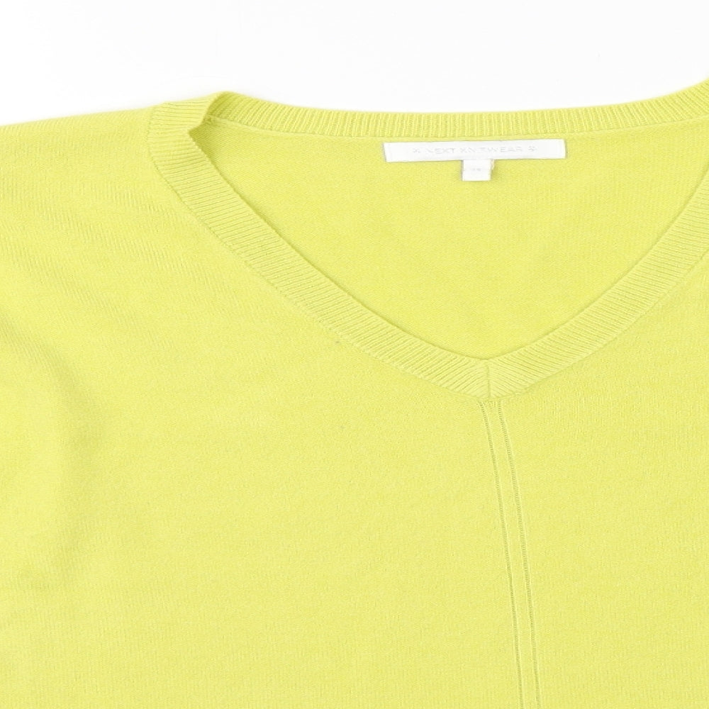 Womens UK Size 14 NEXT Green Pullover Jumper