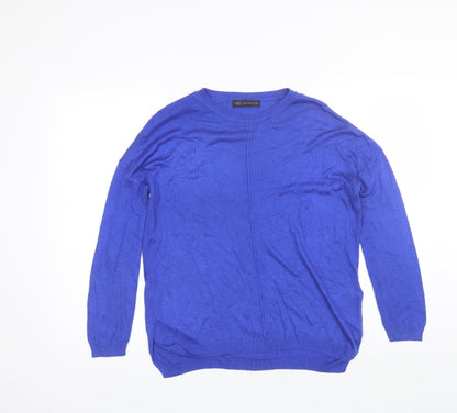 Womens UK Size M Marks and Spencer Blue Pullover Jumper