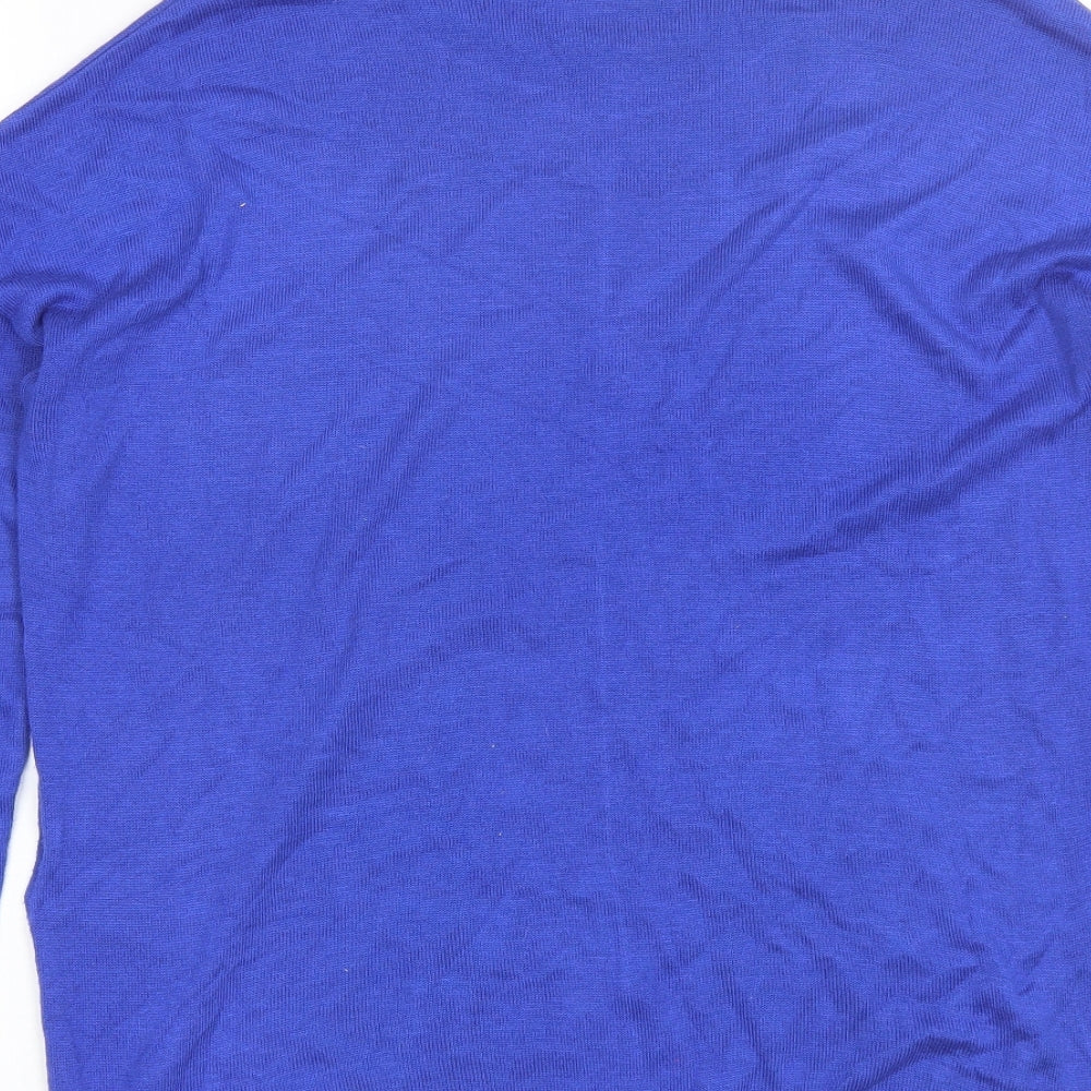 Womens UK Size M Marks and Spencer Blue Pullover Jumper