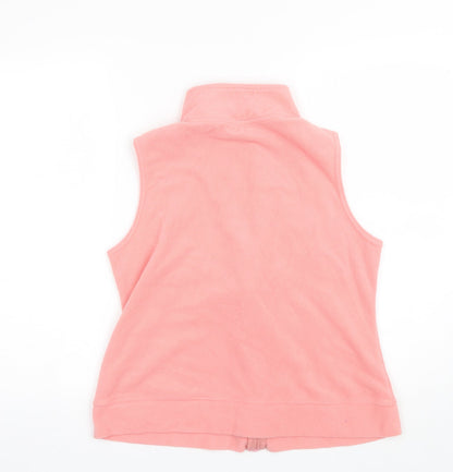 F&F Womens Pink Collared  Polyester Full Zip Jumper Size 14