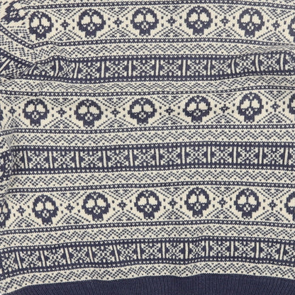 Cedar Wood State Mens Blue Round Neck Fair Isle Acrylic Pullover Jumper Size XL