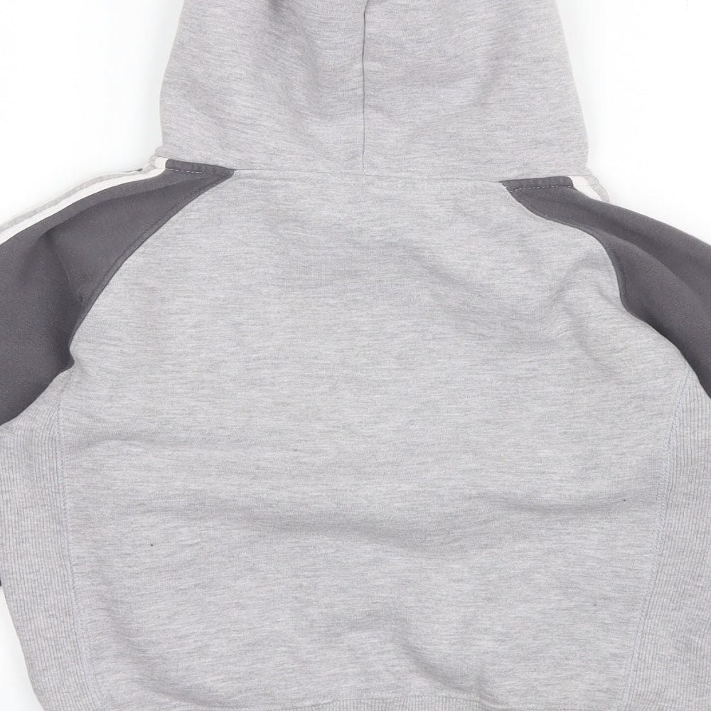 St Bernard Boys Grey  Cotton Pullover Hoodie Size 7 Years