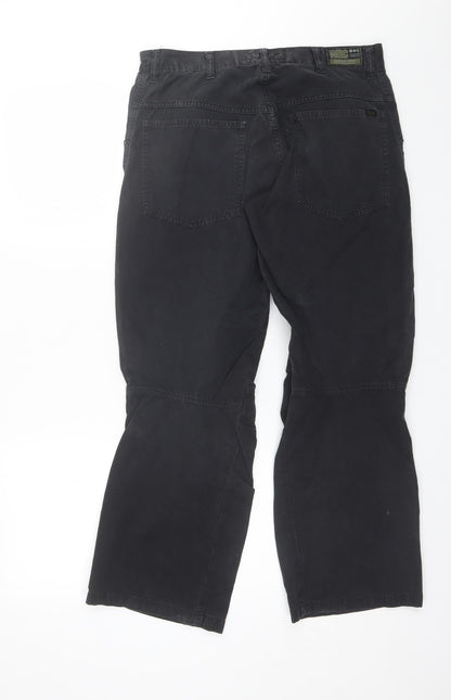 WRC Mens Black  Cotton Blend Trousers  Size 30 in L28 in Regular