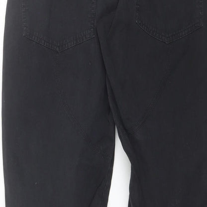 WRC Mens Black  Cotton Blend Trousers  Size 30 in L28 in Regular