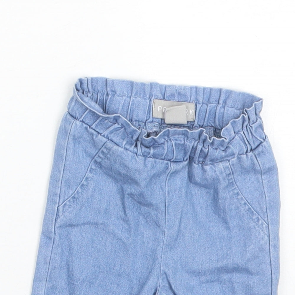 Primark Baby Blue  Cotton Jogger Trousers Size 0-3 Months