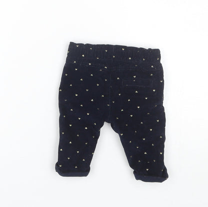 Primark Baby Blue  Cotton Jogger Trousers Size 0-3 Months