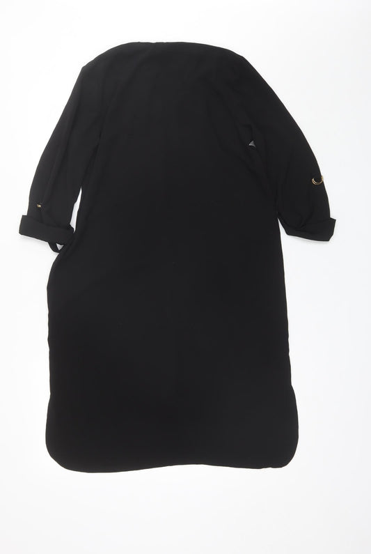 Atmosphere Womens Black  Viscose Shift  Size 10  V-Neck