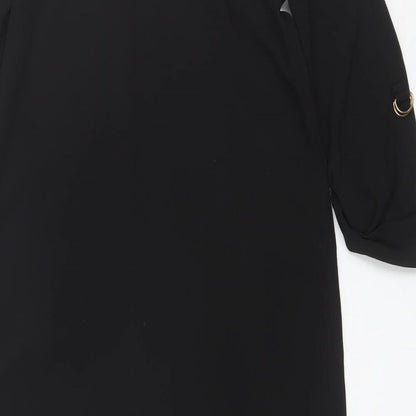 Atmosphere Womens Black  Viscose Shift  Size 10  V-Neck