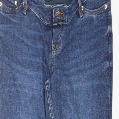 Womens UK Size M H&M Regular Fit Skinny Blue Jeans