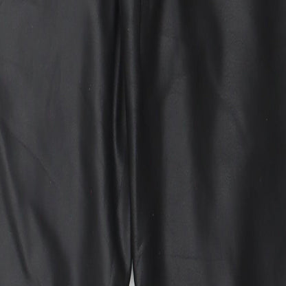 Moski Womens Black  Polyester Trousers  Size XL L27 in Regular