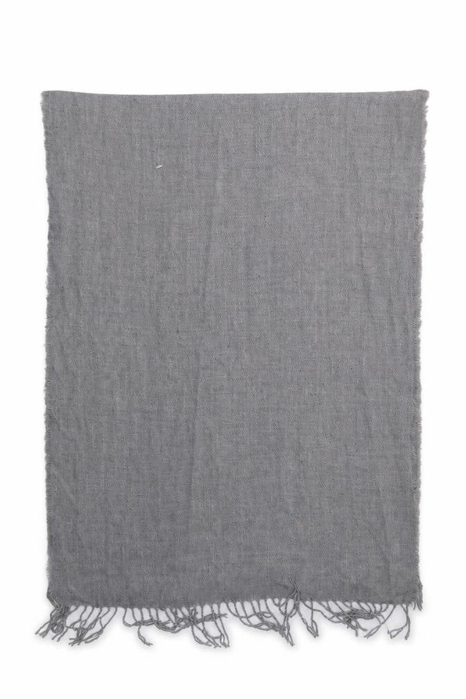 Front view of Primark women’s grey acrylic shawl/wrap