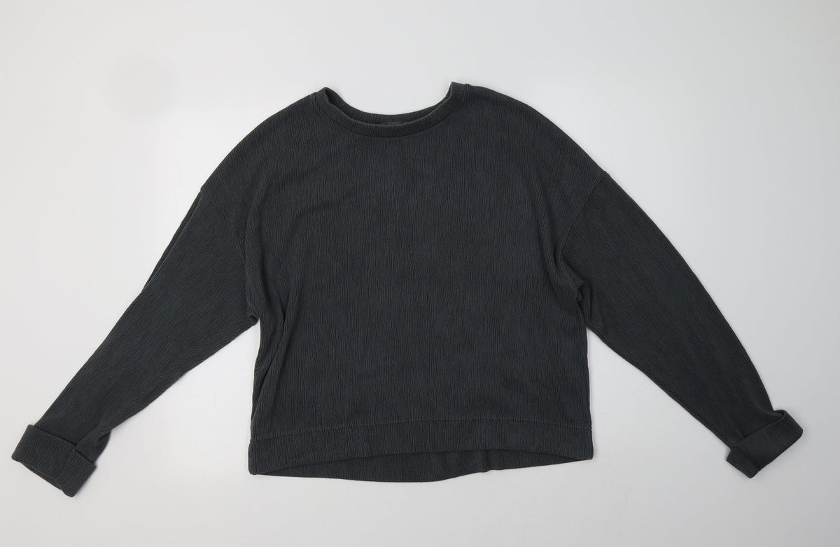 Additional front view of Primark women’s grey polyester pullover sweatshirt, size L