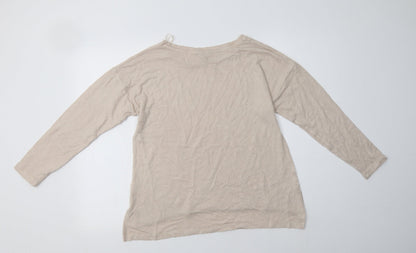 Womens UK Size 12 Peacocs Beige Pullover Jumper