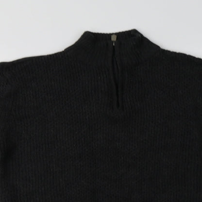 Matalan Mens Grey Collared  Acrylic Henley Jumper Size L