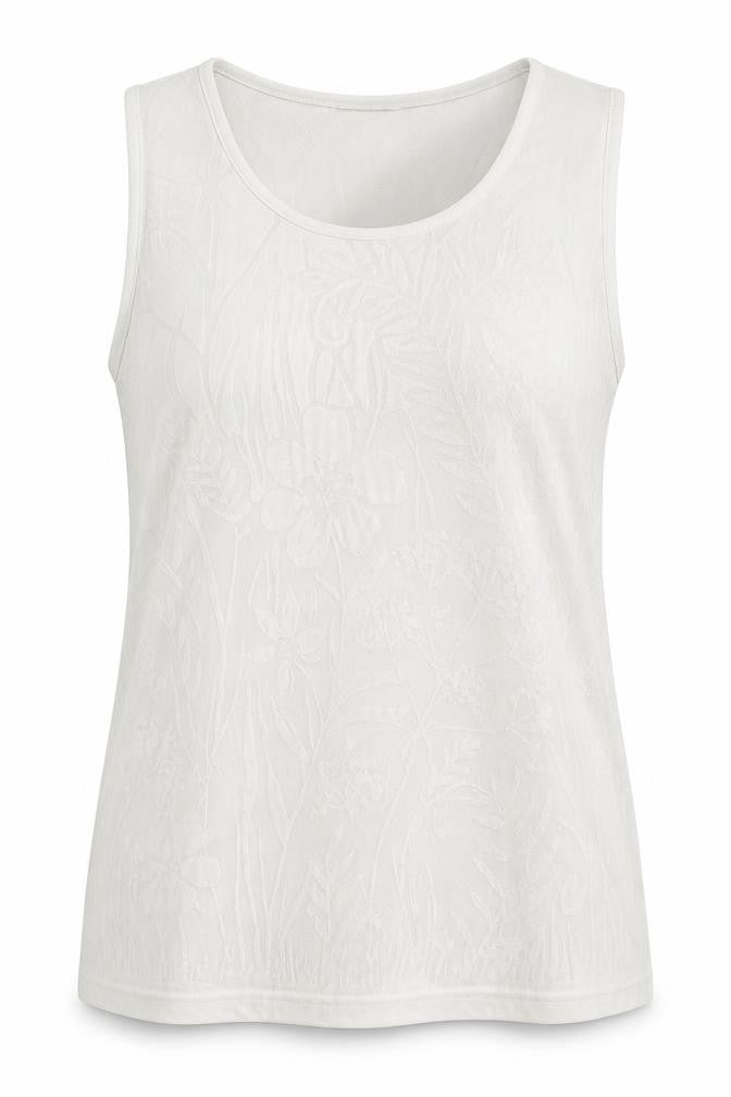 Womens UK Size L Preworn White Basic Tank