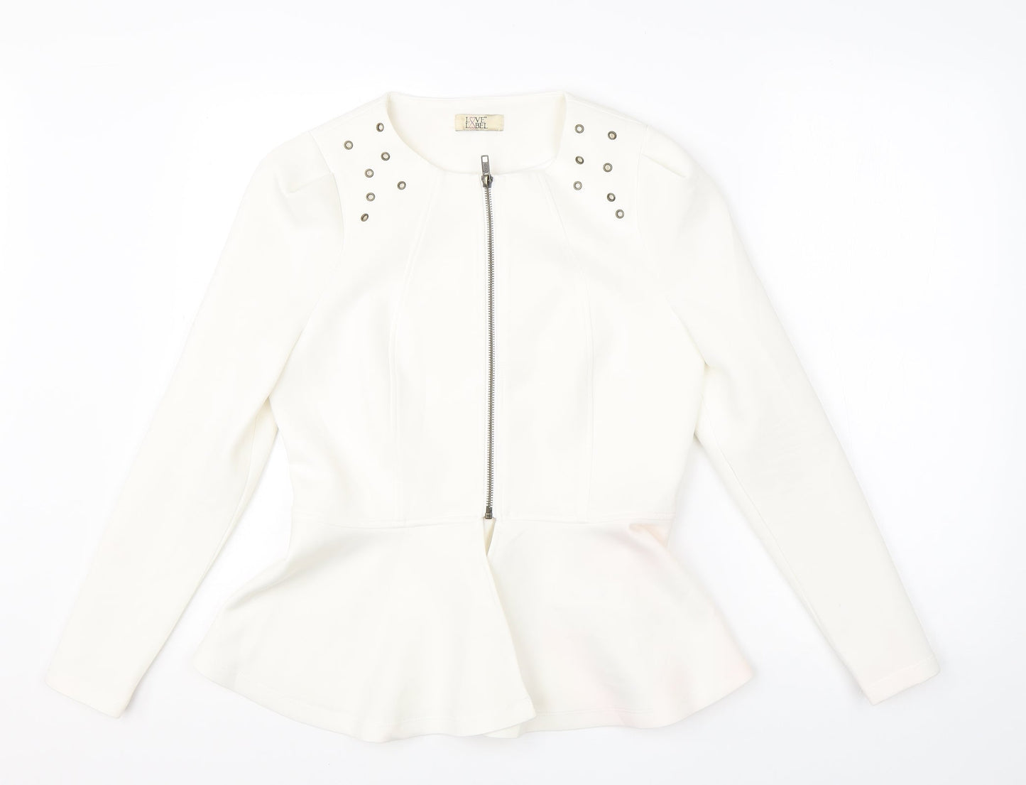 Womens UK Size 10 Love Label White Jacket