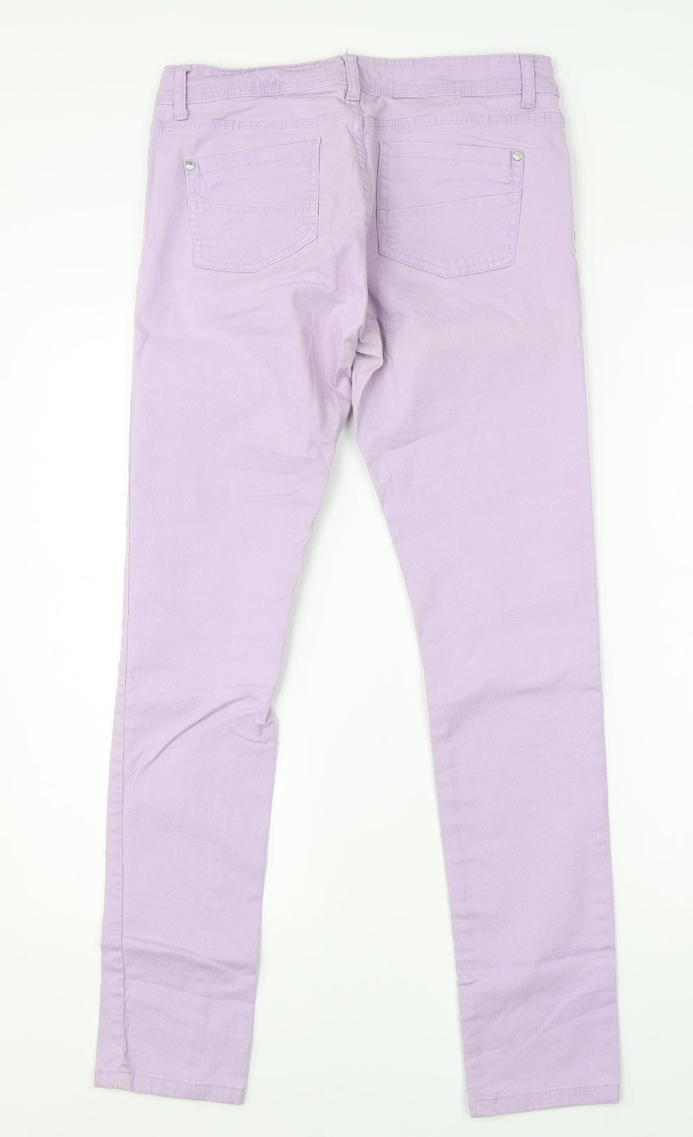 Denim Co Womens Purple  Cotton Skinny Jeans Size 12 L30 in Regular