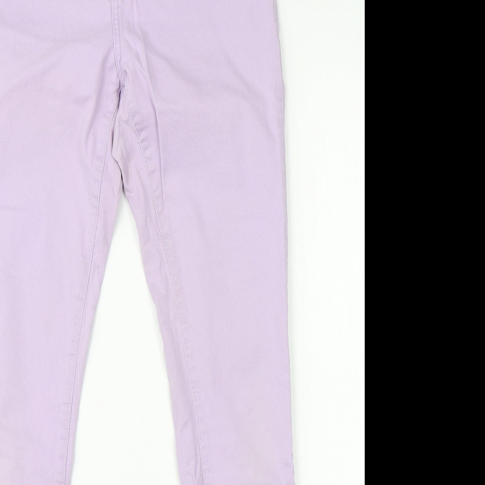 Denim Co Womens Purple  Cotton Skinny Jeans Size 12 L30 in Regular