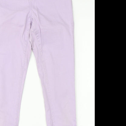 Denim Co Womens Purple  Cotton Skinny Jeans Size 12 L30 in Regular