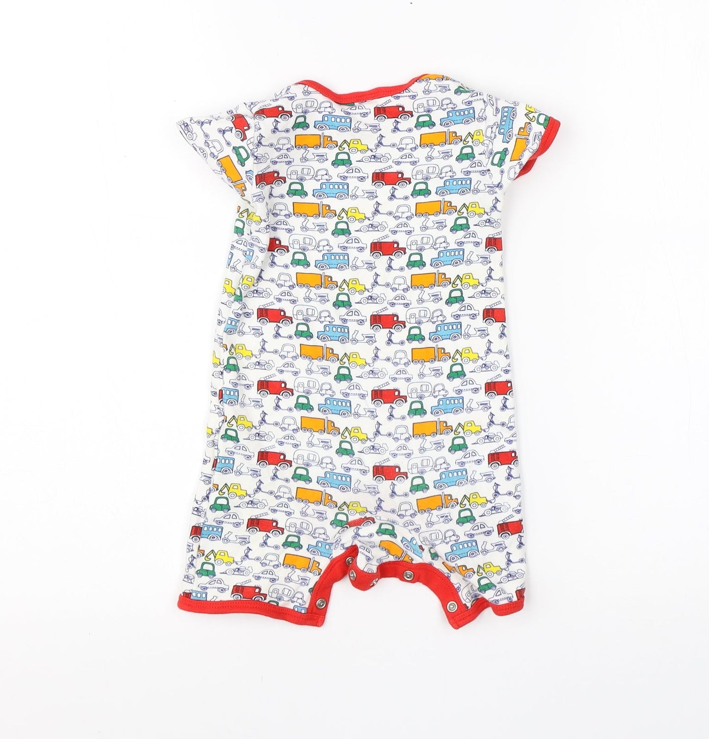 Mini Club Boys White  Cotton Babygrow One-Piece Size 9-12 Months