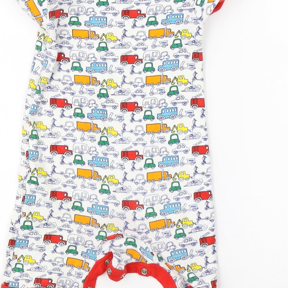Mini Club Boys White  Cotton Babygrow One-Piece Size 9-12 Months