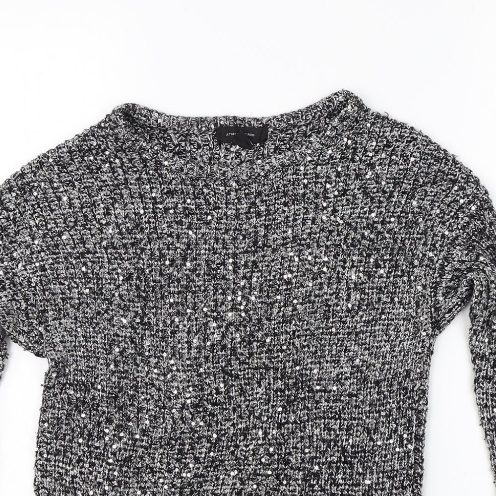 Womens UK Size 10 Atmoshpere Grey Pullover Jumper